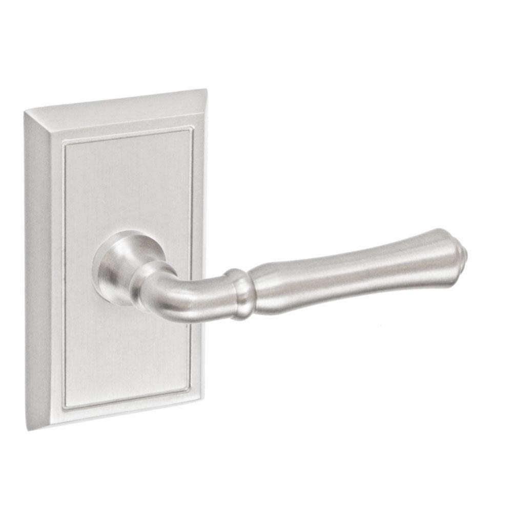 Cape Anne Lever with Shaker Rose Dummy Single in Brushed Nickel - Right