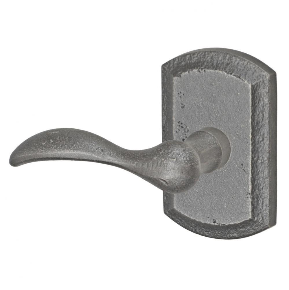 Sandcast Rainier Lever with Blue Ridge Rose Dummy Single in Antique Relic Pewter - Left