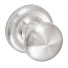 Fusion P-01-A7-0-BRN - Half-Round Knob with Contoured Radius Rose Passage Set in Brushed