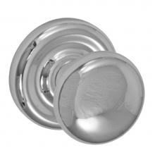 Fusion P-01-A7-0-PLC - Half-Round Knob with Contoured Radius Rose Passage Set in Polished