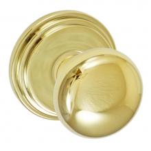 Fusion V-01-B1-0-PVD - Half-Round Knob with Stepped  Rose Privacy Set in PVD