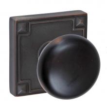 Fusion D-01-E4-E-ORB - Half-Round Knob with Sonoma Rose Dummy Single in Oil Rubbed