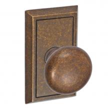 Fusion P-01-S8-0-MDB - Half-Round Knob with Shaker Rose Passage Set in Medium