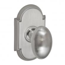 Fusion V-02-E8-0-BRN - Egg Knob with Tarvos Rose Privacy Set in Brushed