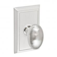 Fusion P-02-S8-0-BRN - Egg Knob with Shaker Rose Passage Set in Brushed