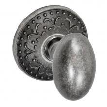 Fusion D-02-S9-E-ATP - Egg Knob with Venice  Rose Dummy Single in Antique