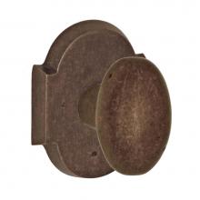 Fusion V-06-A3-0-MXB - Sandcast Bronze Potato Knob with Sandcast Bronze Scalloped Rose Privacy Set in Sandcast Medium