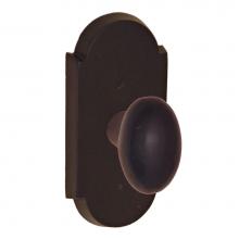 Fusion D-06-C7-E-DKB - Sandcast Bronze Potato Knob with Sandcast Bronze Large Scalloped Plate Dummy Single in Dark