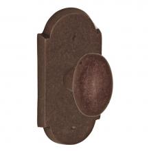 Fusion V-06-C7-0-MXB - Sandcast Bronze Potato Knob with Sandcast Bronze Large Scalloped Plate Privacy Set in Sandcast