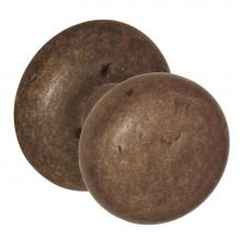 Fusion P-07-A6-0-MXB - Sandcast Bronze Half-Round Knob with Sandcast Bronze Round Radius Rose Passage Set in Sandcast