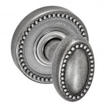 Fusion D-10-B6-E-ATP - Beaded Egg Knob with Beaded Rose Dummy Single in Antique