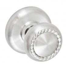 Fusion D-15-B2-E-BRN - Rope Knob with Radius  Rose Dummy Single in Brushed