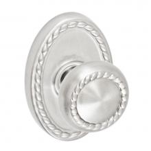 Fusion D-15-B9-E-BRN - Rope Knob with Oval Rope Rose Dummy Single in Brushed