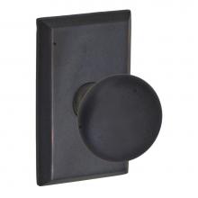 Fusion P-27-G9-0-ORB - Sandcast Brass Half-Round Knob with Sandcast Brass Comstock Rose Passage Set in Oil Rubbed