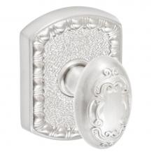 Fusion D-34-F8-E-BRN - Scroll Egg Knob with Olde World Rose Dummy Single in Brushed