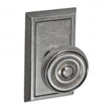 Fusion P-38-S8-0-ATP - Cambridge Knob with Shaker Rose Passage Set in Antique