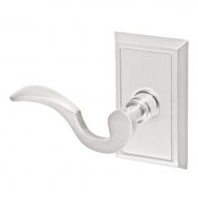 Fusion P-AD-S8-0-BRN-L - Drop Tail  Lever with Shaker Rose Passage Set in Brushed Nickel - Left