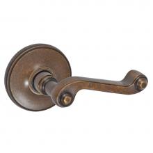 Fusion D-AE-F2-E-MDB-R - Ornate Lever with Cambridge Rose Dummy Single in Medium Bronze - Right