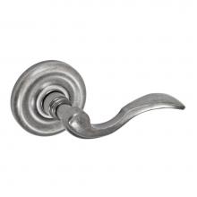 Fusion D-AF-A7-E-ATP-R - Paddle Lever with Contoured Radius Rose Dummy Single in Antique Pewter - Right