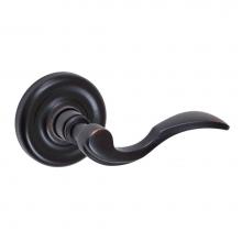 Fusion D-AF-A7-E-ORB-R - Paddle Lever with Contoured Radius Rose Dummy Single in Oil Rubbed Bronze - Right