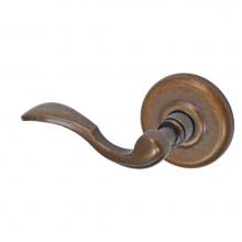 Fusion D-AF-B2-E-MDB-L - Paddle Lever with Radius  Rose Dummy Single in Medium Bronze - Left