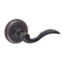Fusion D-AF-B2-E-ORB-R - Paddle Lever with Radius  Rose Dummy Single in Oil Rubbed Bronze - Right
