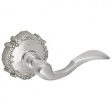 Fusion D-AF-C9-E-BRN-R - Paddle Lever with Round Victorian Rose Dummy Single in Brushed Nickel - Right
