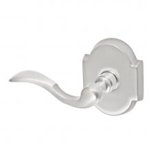 Fusion P-AF-E3-0-BRN-L - Paddle Lever with Beveled Scalloped Rose Passage Set in Brushed Nickel - Left