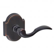 Fusion V-AF-E3-0-ORB-R - Paddle Lever with Beveled Scalloped Rose Privacy Set in Oil Rubbed Bronze - Right