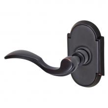 Fusion V-AF-E8-0-ORB-L - Paddle Lever with Tarvos Rose Privacy Set in Oil Rubbed Bronze - Left