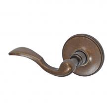 Fusion D-AF-F2-E-MDB-L - Paddle Lever with Cambridge Rose Dummy Single in Medium Bronze - Left
