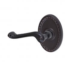 Fusion D-AG-B9-E-ORB-L - Rope Lever with Oval Rope Rose Dummy Single in Oil Rubbed Bronze - Left