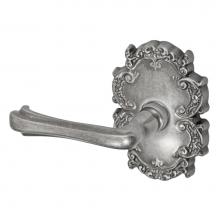 Fusion P-AH-C8-0-ATP-L - Claw Foot Lever with Victorian Rose Passage Set in Antique Pewter - Left