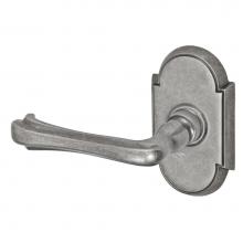 Fusion P-AH-E8-0-ATP-L - Claw Foot Lever with Tarvos Rose Passage Set in Antique Pewter - Left