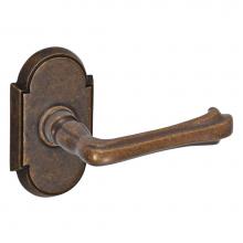 Fusion D-AH-E8-E-MDB-R - Claw Foot Lever with Tarvos Rose Dummy Single in Medium Bronze - Right