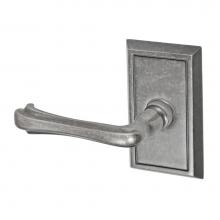 Fusion P-AH-S8-0-ATP-L - Claw Foot Lever with Shaker Rose Passage Set in Antique Pewter - Left