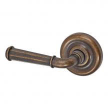 Fusion P-AN-A7-0-MDB-L - St Charles Lever with Contoured Radius Rose Passage Set in Medium Bronze - Left