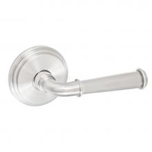 Fusion D-AN-B1-E-BRN-R - St Charles Lever with Stepped  Rose Dummy Single in Brushed Nickel - Right