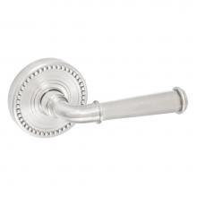 Fusion D-AN-B6-E-BRN-R - St Charles Lever with Beaded Rose Dummy Single in Brushed Nickel - Right