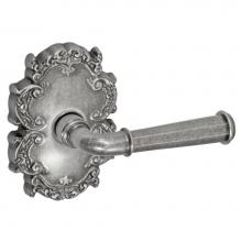 Fusion D-AN-C8-E-ATP-R - St Charles Lever with Victorian Rose Dummy Single in Antique Pewter - Right