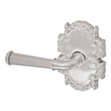 Fusion D-AN-C8-E-BRN-L - St Charles Lever with Victorian Rose Dummy Single in Brushed Nickel - Left