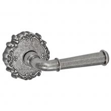 Fusion P-AN-C9-0-ATP-R - St Charles Lever with Round Victorian Rose Passage Set in Antique Pewter - Right
