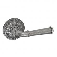Fusion D-AN-D8-E-ATP-R - St Charles Lever with Floral Rose Dummy Single in Antique Pewter - Right
