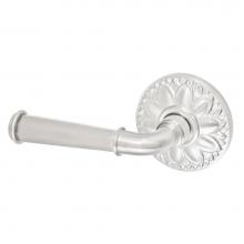 Fusion D-AN-D8-E-BRN-L - St Charles Lever with Floral Rose Dummy Single in Brushed Nickel - Left