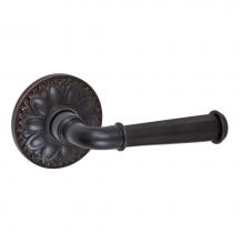 Fusion D-AN-D8-E-ORB-R - St Charles Lever with Floral Rose Dummy Single in Oil Rubbed Bronze - Right
