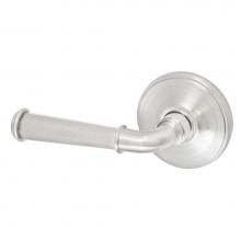 Fusion P-AN-F2-0-BRN-L - St Charles Lever with Cambridge Rose Passage Set in Brushed Nickel - Left