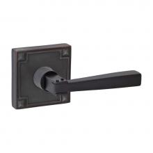 Fusion V-AQ-E4-0-ORB-R - Sonoma Lever with Sonoma Rose Privacy Set in Oil Rubbed Bronze - Right