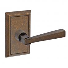 Fusion D-AQ-S8-E-MDB-R - Sonoma Lever with Shaker Rose Dummy Single in Medium Bronze - Right