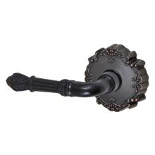 Fusion D-BD-C9-E-ORB-L - Venetian Lever with Round Victorian Rose Dummy Single in Oil Rubbed Bronze - Left