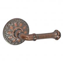 Fusion P-BE-D8-0-ATC-R - Tuscan Lever with Floral Rose Passage Set  - Right
